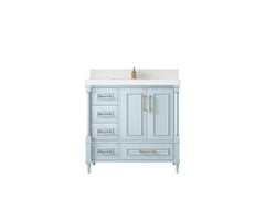 Aberdeen 36 in. W x 22 in. D Center Sink Bathroom vanity - photo 1