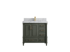 Aberdeen 36 in. W x 22 in. D Center Sink Bathroom Vanity - photo 40