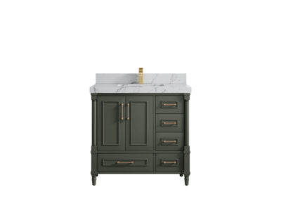 Aberdeen 36 in. W x 22 in. D Center Sink Bathroom Vanity - Willow Bath and Vanity
