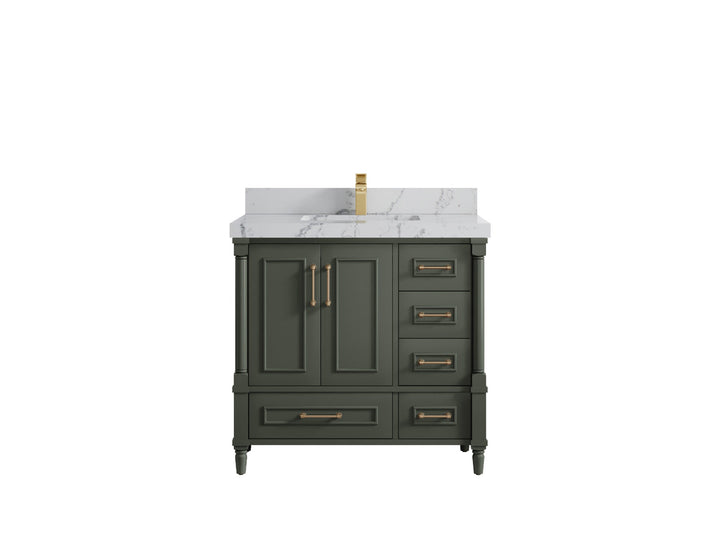 Aberdeen 36 in. W x 22 in. D Center Sink Bathroom Vanity - photo 40