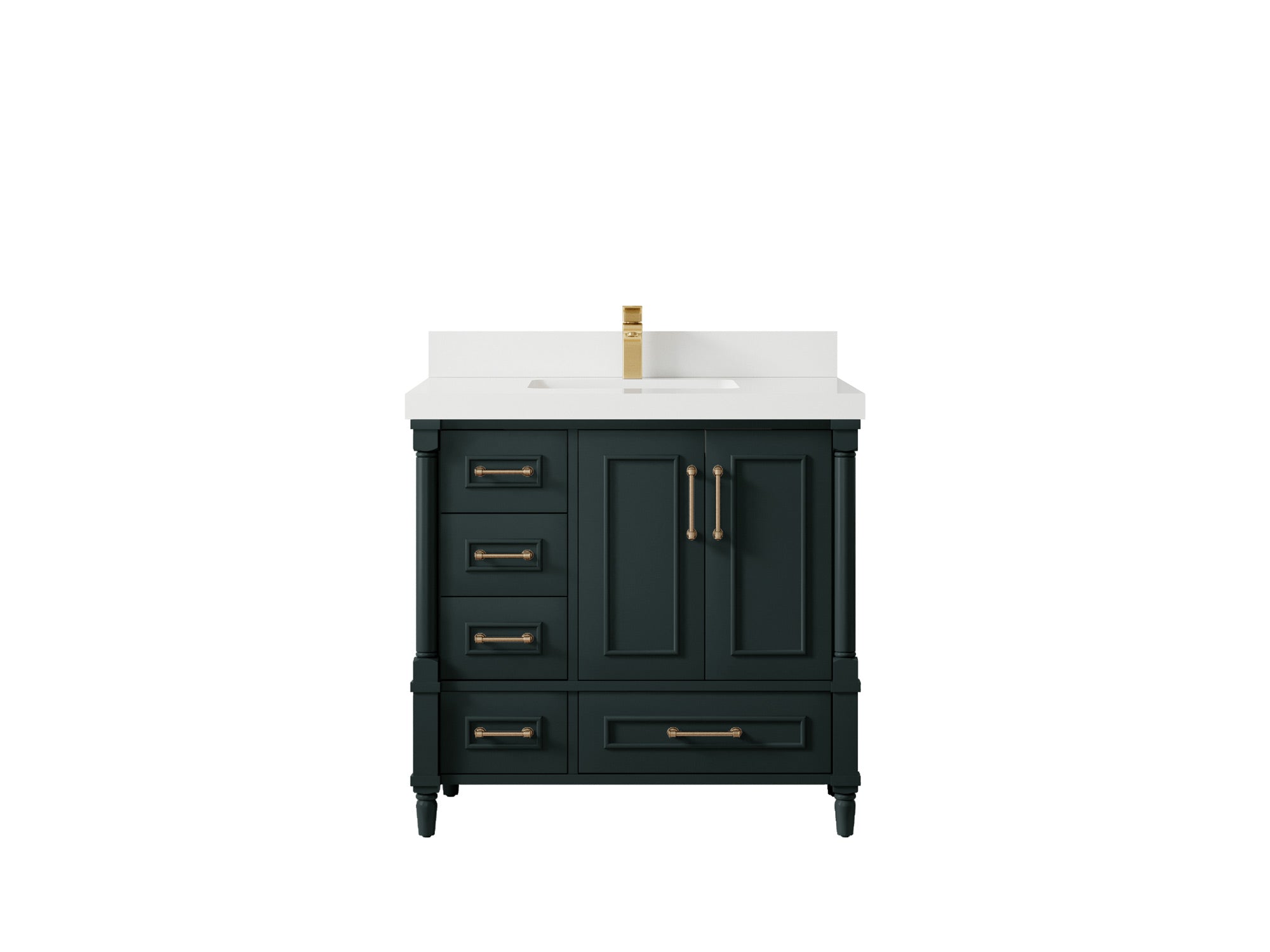 Aberdeen 36 in. W x 22 in. D Center Sink Bathroom Vanity - Willow Bath and Vanity