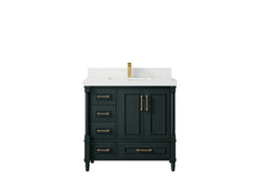 Aberdeen 36 in. W x 22 in. D Center Sink Bathroom Vanity - photo 40