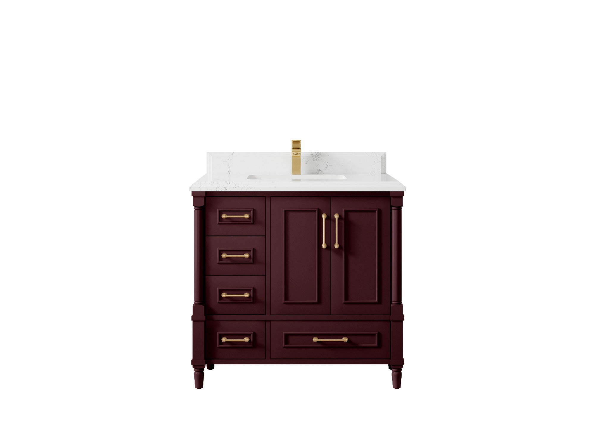 Aberdeen 36 in. W x 22 in. D Center Sink Bathroom Vanity - Willow Bath and Vanity