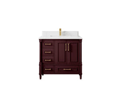 Aberdeen 36 in. W x 22 in. D Center Sink Bathroom Vanity - photo 31
