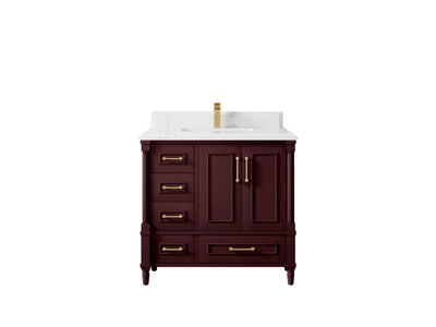 Aberdeen 36 in. W x 22 in. D Center Sink Bathroom Vanity - Willow Bath and Vanity