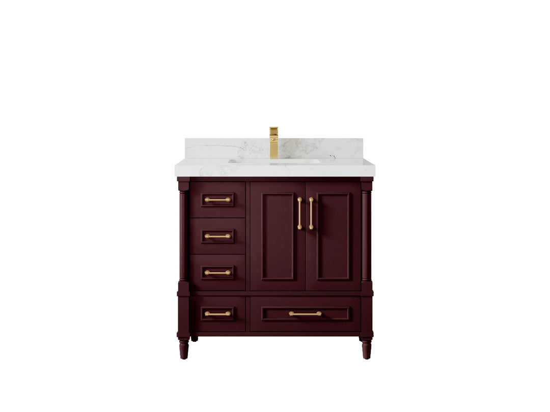 Aberdeen 36 in. W x 22 in. D Center Sink Bathroom Vanity - Willow Bath and Vanity