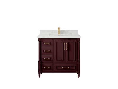 Aberdeen 36 in. W x 22 in. D Center Sink Bathroom Vanity - Willow Bath and Vanity