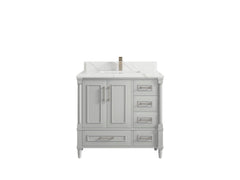 Aberdeen 36 in. W x 22 in. D Center Sink Bathroom Vanity - photo 22