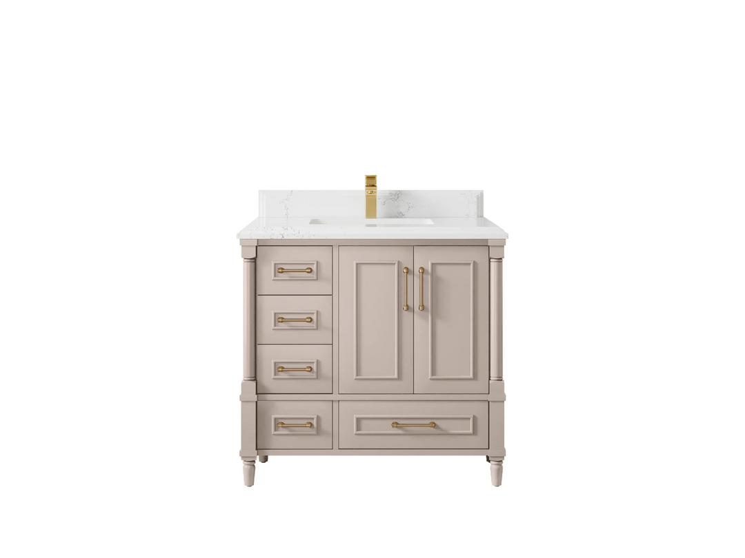 Aberdeen 36 in. W x 22 in. D Center Sink Bathroom Vanity - Willow Bath and Vanity