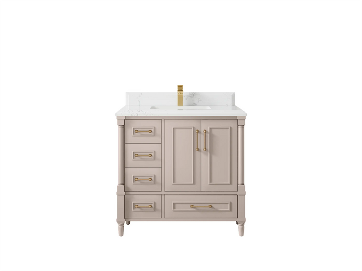Aberdeen 36 in. W x 22 in. D Center Sink Bathroom Vanity - photo 27