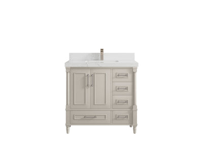 Aberdeen 36 in. W x 22 in. D Center Sink Bathroom Vanity - Willow Bath and Vanity