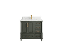 Aberdeen 36 in. W x 22 in. D Center Sink Bathroom Vanity - photo 22