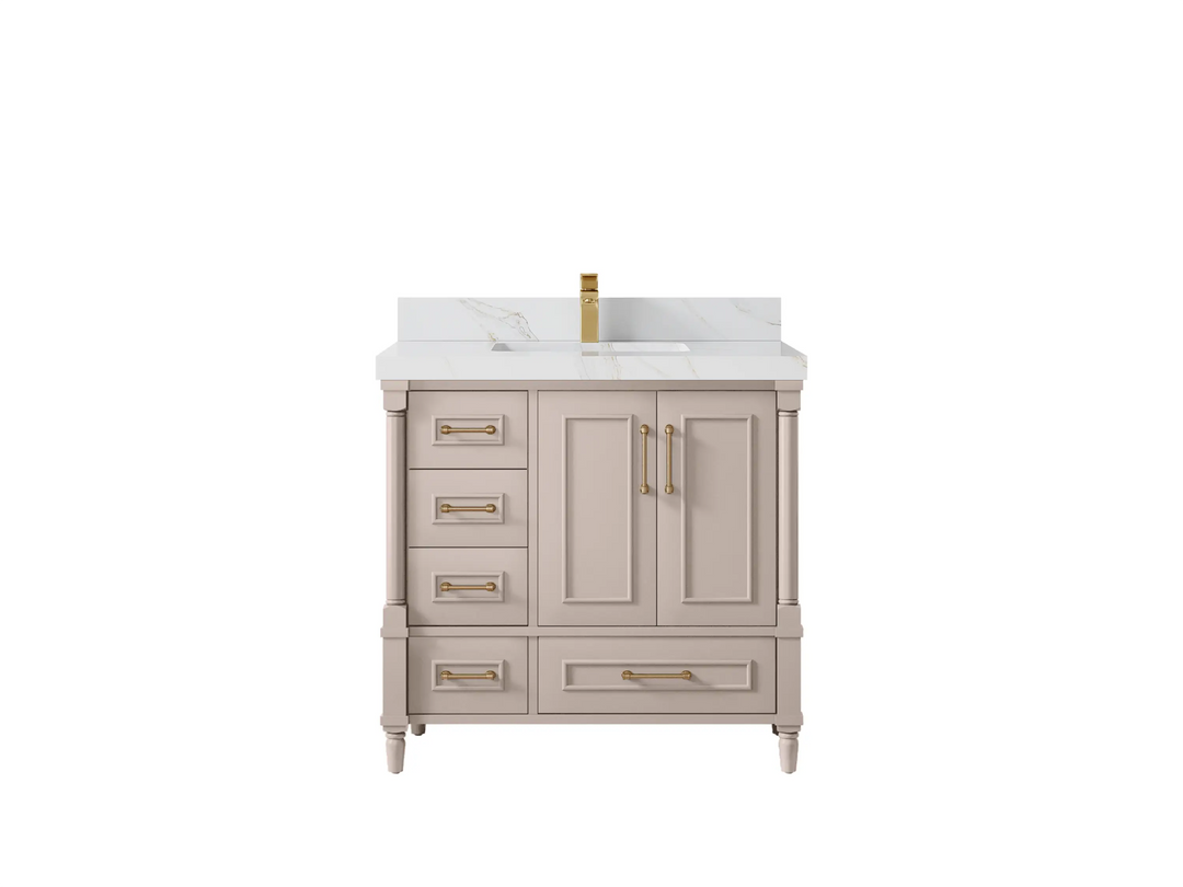 Aberdeen 36 in. W x 22 in. D Center Sink Bathroom Vanity - Willow Bath and Vanity