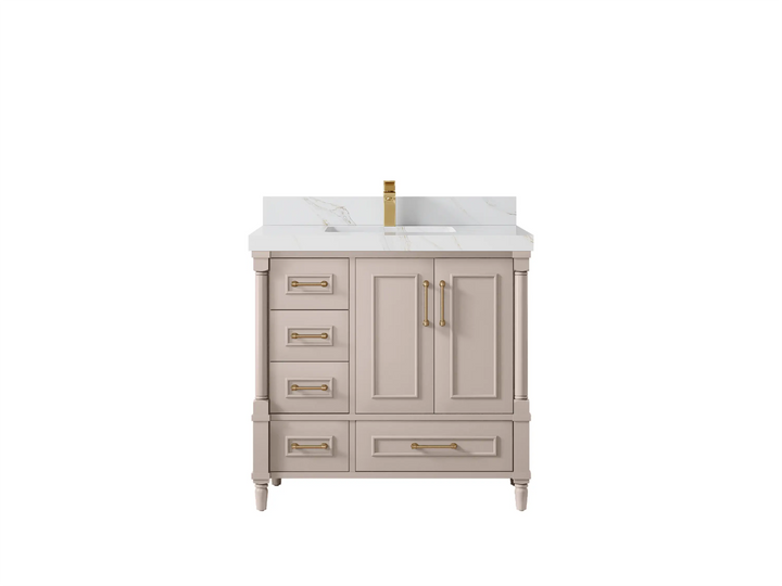 Aberdeen 36 in. W x 22 in. D Center Sink Bathroom Vanity - photo 23