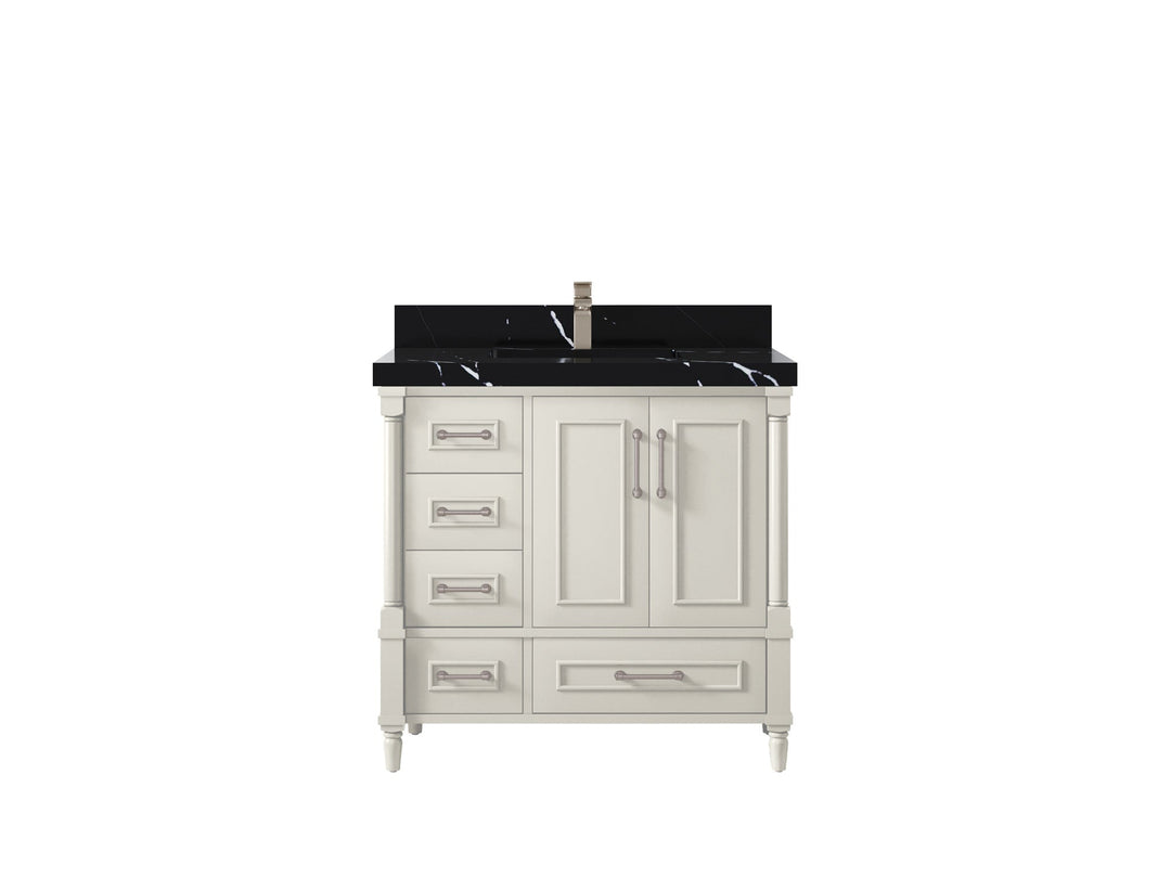 Aberdeen 36 in. W x 22 in. D Center Sink Bathroom Vanity - Willow Bath and Vanity
