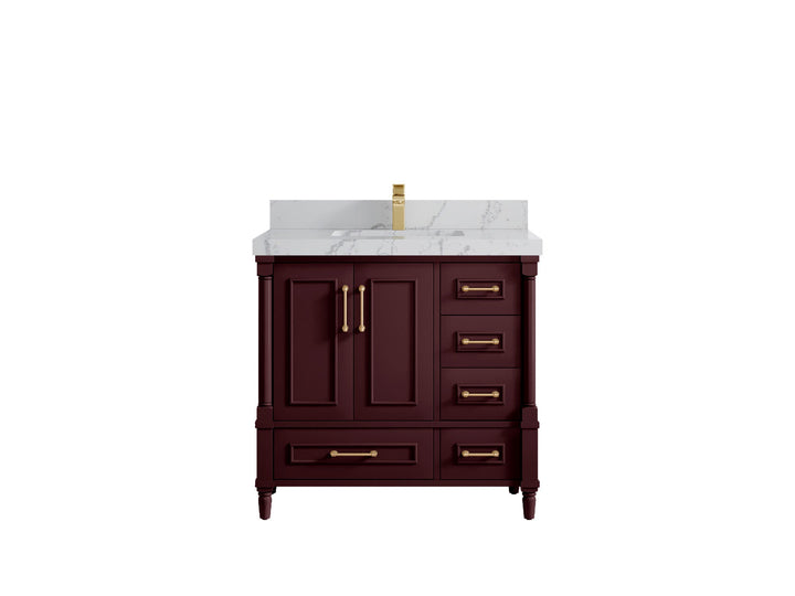 Aberdeen 36 in. W x 22 in. D Center Sink Bathroom Vanity - photo 42