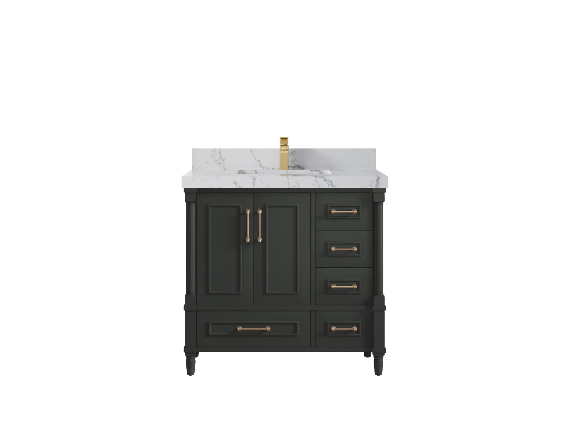 Aberdeen 36 in. W x 22 in. D Center Sink Bathroom Vanity - Willow Bath and Vanity