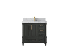 Aberdeen 36 in. W x 22 in. D Center Sink Bathroom Vanity - photo 32