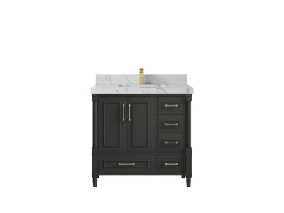 Aberdeen 36 in. W x 22 in. D Center Sink Bathroom Vanity - Willow Bath and Vanity
