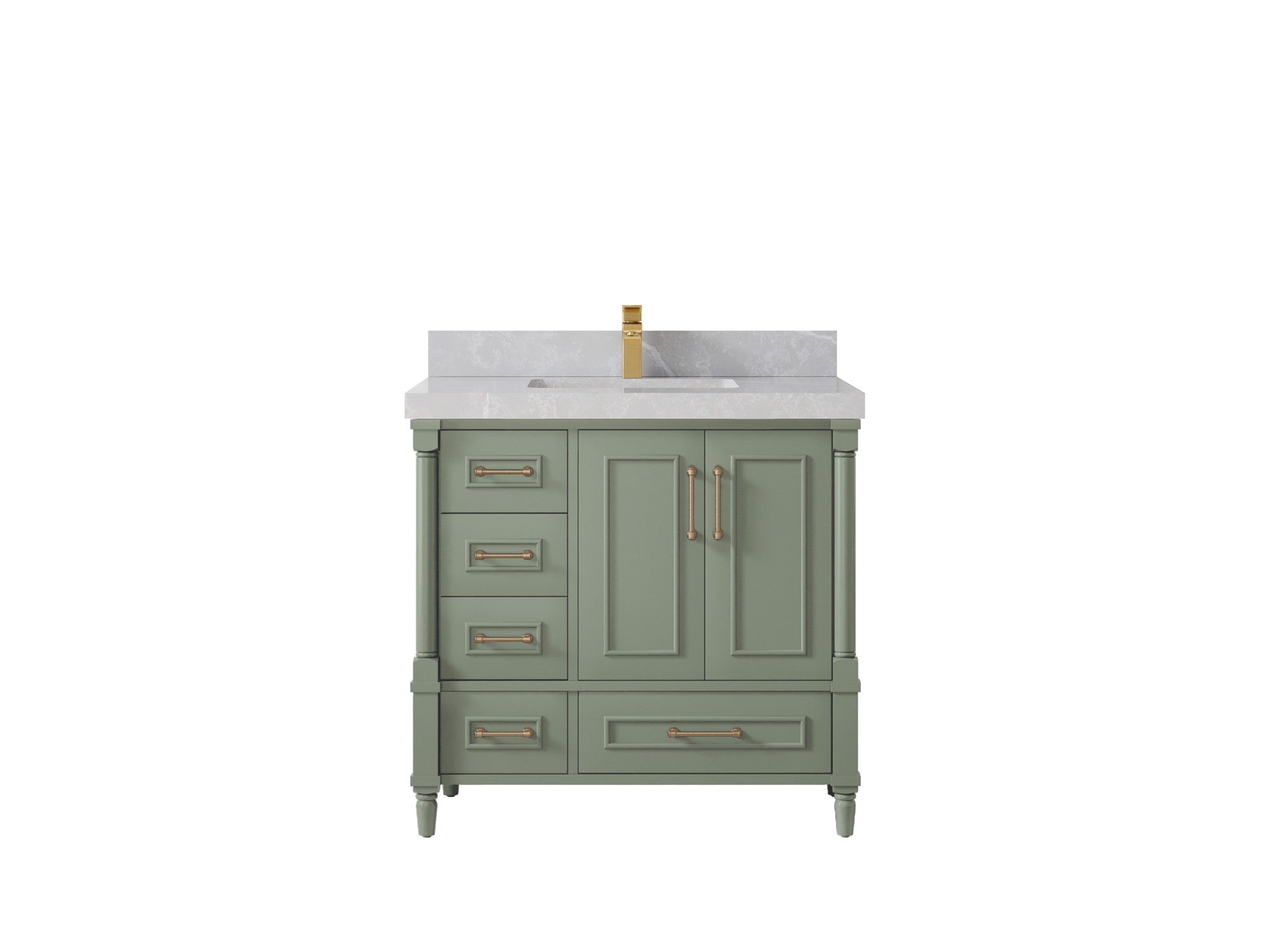 Aberdeen 36 in. W x 22 in. D Center Sink Bathroom Vanity - Willow Bath and Vanity
