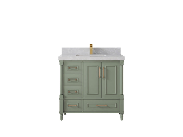 Aberdeen 36 in. W x 22 in. D Center Sink Bathroom Vanity - photo 30