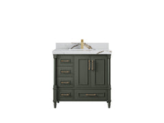 Aberdeen 36 in. W x 22 in. D Center Sink Bathroom Vanity - photo 12