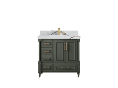 Aberdeen 36 in. W x 22 in. D Center Sink Bathroom vanity - Willow Bath and Vanity