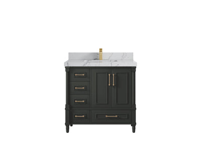 Aberdeen 36 in. W x 22 in. D Center Sink Bathroom Vanity - Willow Bath and Vanity