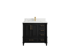 Aberdeen 36 in. W x 22 in. D Center Sink Bathroom Vanity - photo 24