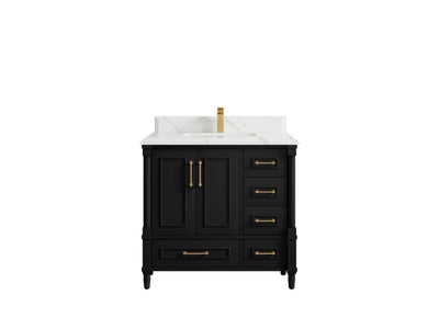 Aberdeen 36 in. W x 22 in. D Center Sink Bathroom Vanity - Willow Bath and Vanity
