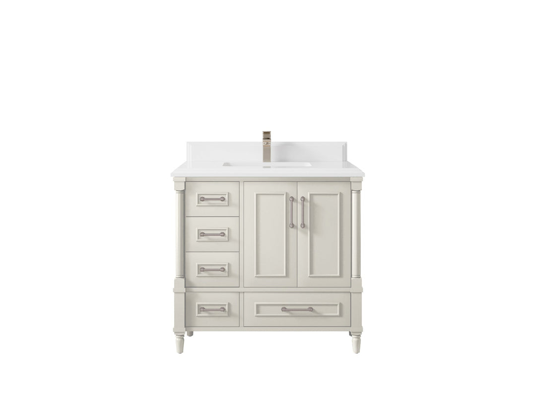 Aberdeen 36 in. W x 22 in. D Center Sink Bathroom Vanity - Willow Bath and Vanity