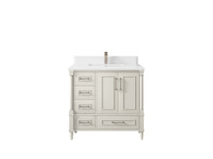 Aberdeen 36 in. W x 22 in. D Center Sink Bathroom Vanity - photo 28