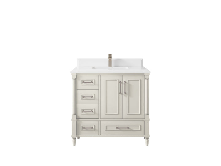 Aberdeen 36 in. W x 22 in. D Center Sink Bathroom Vanity - photo 28