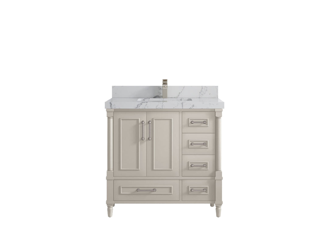 Aberdeen 36 in. W x 22 in. D Center Sink Bathroom Vanity - Willow Bath and Vanity