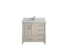 Aberdeen 36 in. W x 22 in. D Center Sink Bathroom Vanity - photo 40