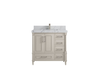 Aberdeen 36 in. W x 22 in. D Center Sink Bathroom Vanity - Willow Bath and Vanity