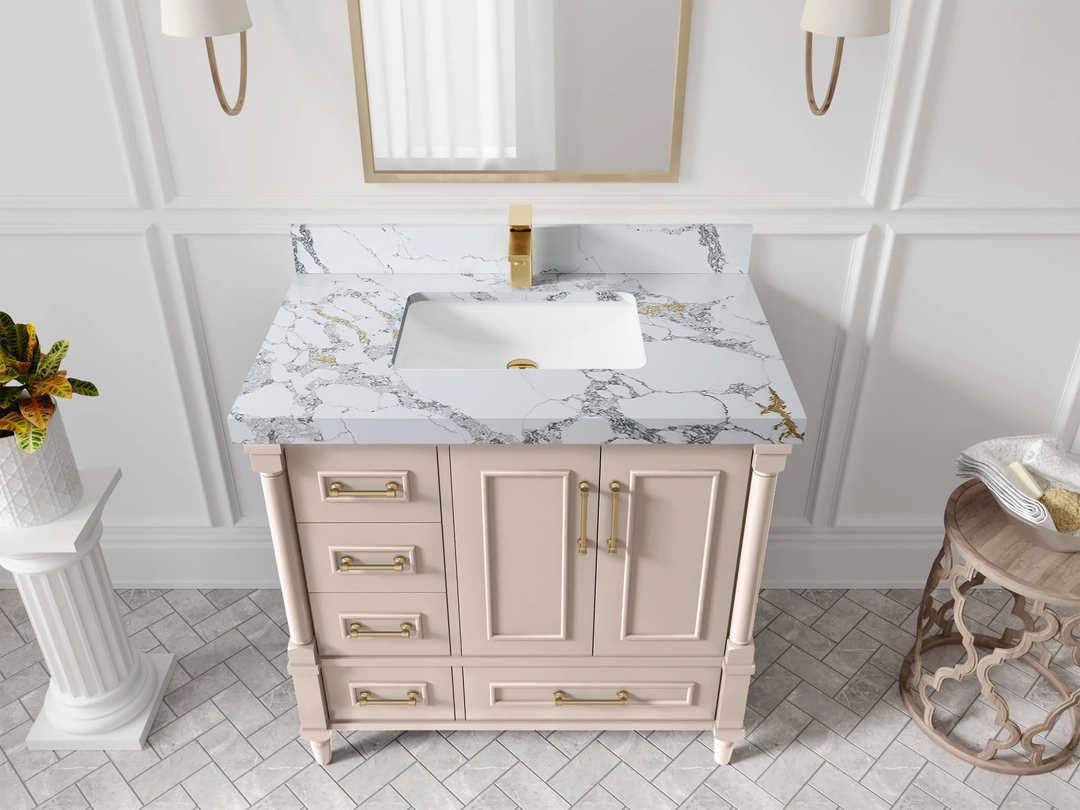 Aberdeen 36 in. W x 22 in. D Center Sink Bathroom Vanity - Willow Bath and Vanity