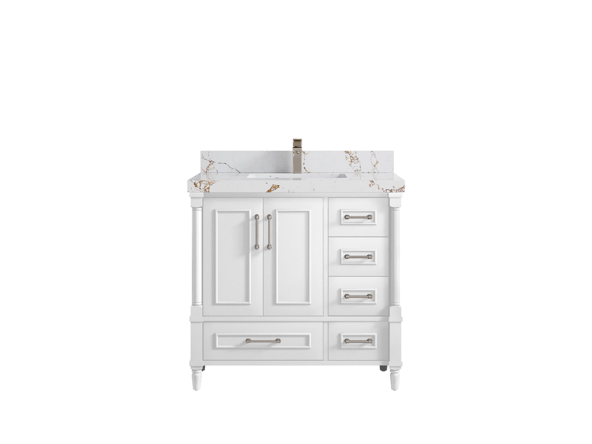 Aberdeen 36 in. W x 22 in. D Center Sink Bathroom Vanity - Willow Bath and Vanity