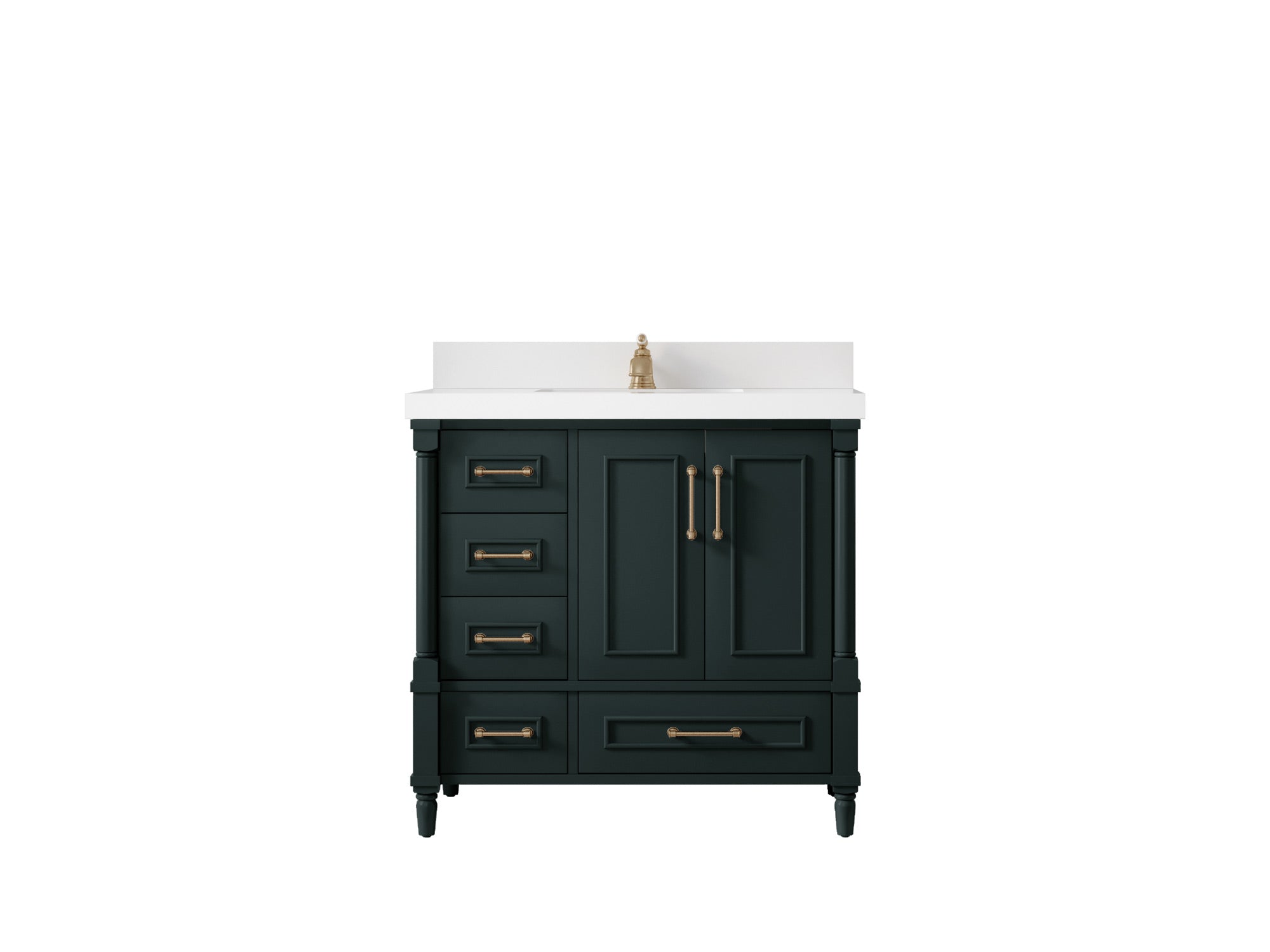 Aberdeen 36 in. W x 22 in. D Center Sink Bathroom Vanity - Willow Bath and Vanity