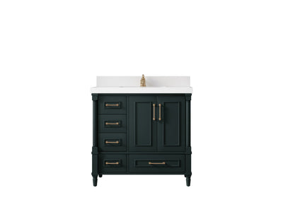 Aberdeen 36 in. W x 22 in. D Center Sink Bathroom Vanity - Willow Bath and Vanity
