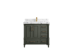 Aberdeen 36 in. W x 22 in. D Center Sink Bathroom Vanity - photo 38