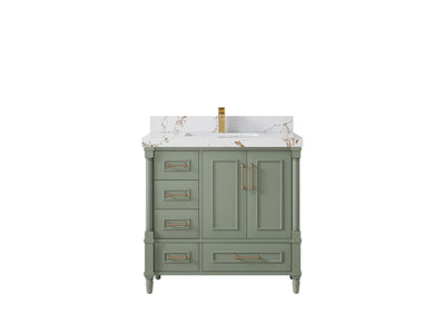 Aberdeen 36 in. W x 22 in. D Center Sink Bathroom Vanity - Willow Bath and Vanity