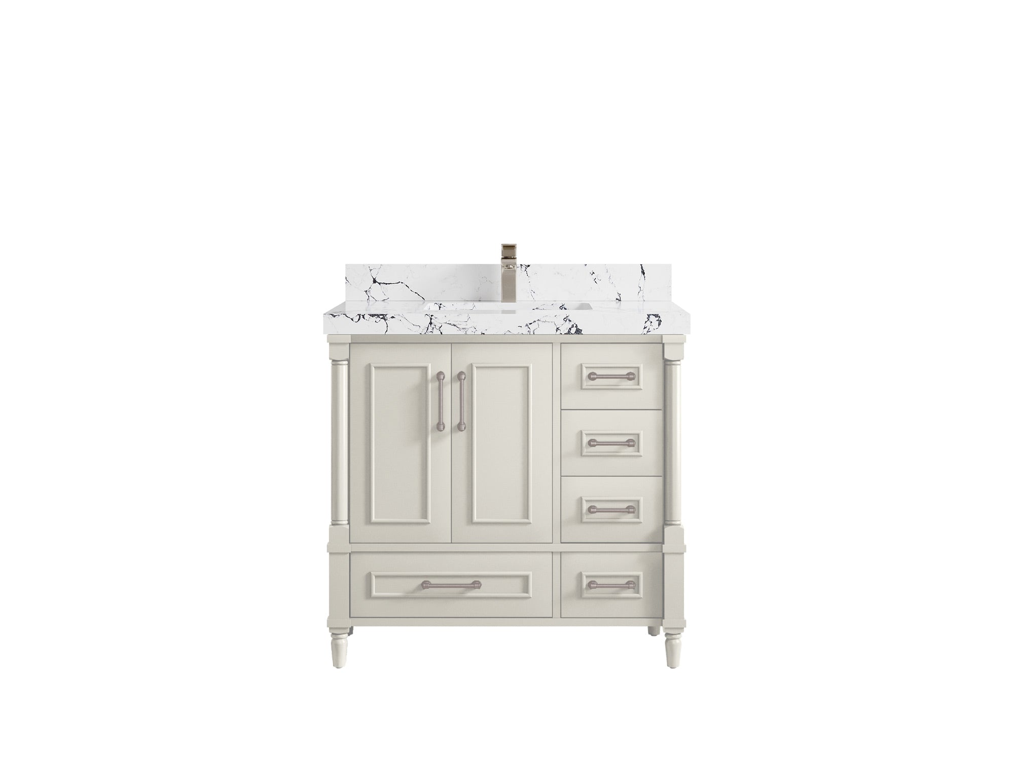 Aberdeen 36 in. W x 22 in. D Center Sink Bathroom Vanity - Willow Bath and Vanity