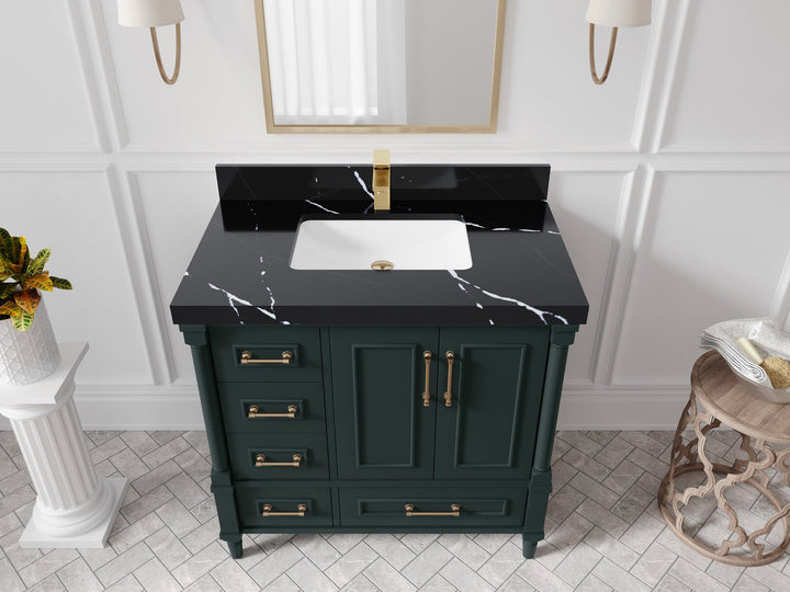 Aberdeen 36 in. W x 22 in. D Center Sink Bathroom Vanity - photo 9