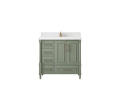 Aberdeen 36 in. W x 22 in. D Center Sink Bathroom Vanity - photo 1