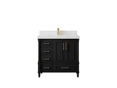 Aberdeen 36 in. W x 22 in. D Center Sink Bathroom Vanity - photo 30