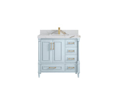 Aberdeen 36 in. W x 22 in. D Center Sink Bathroom Vanity - photo 12