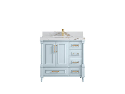 Aberdeen 36 in. W x 22 in. D Center Sink Bathroom Vanity - Willow Bath and Vanity