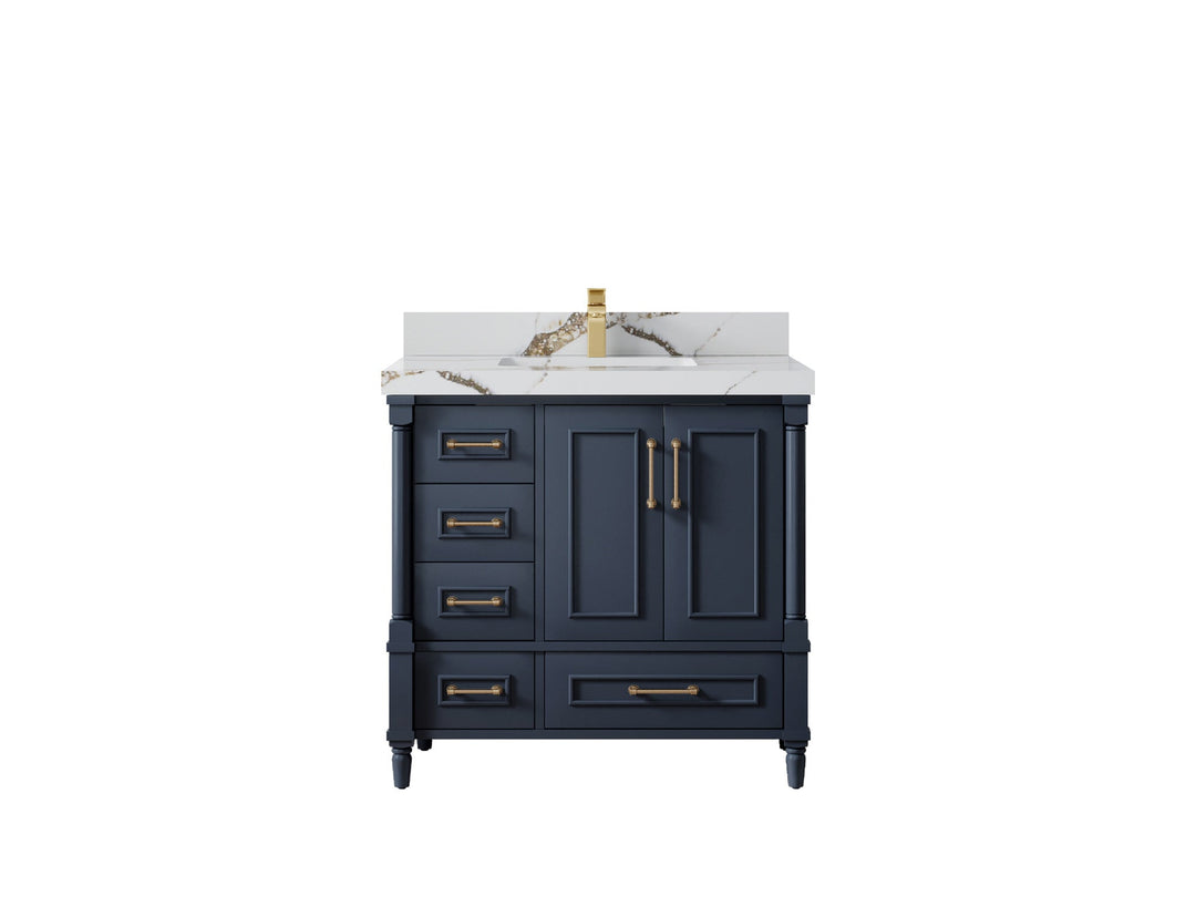 Aberdeen 36 in. W x 22 in. D Center Sink Bathroom Vanity | 
              
                Hale Navy Blue
                
                  
             - ABD_HLN_WHQZ_36CR - photo №14