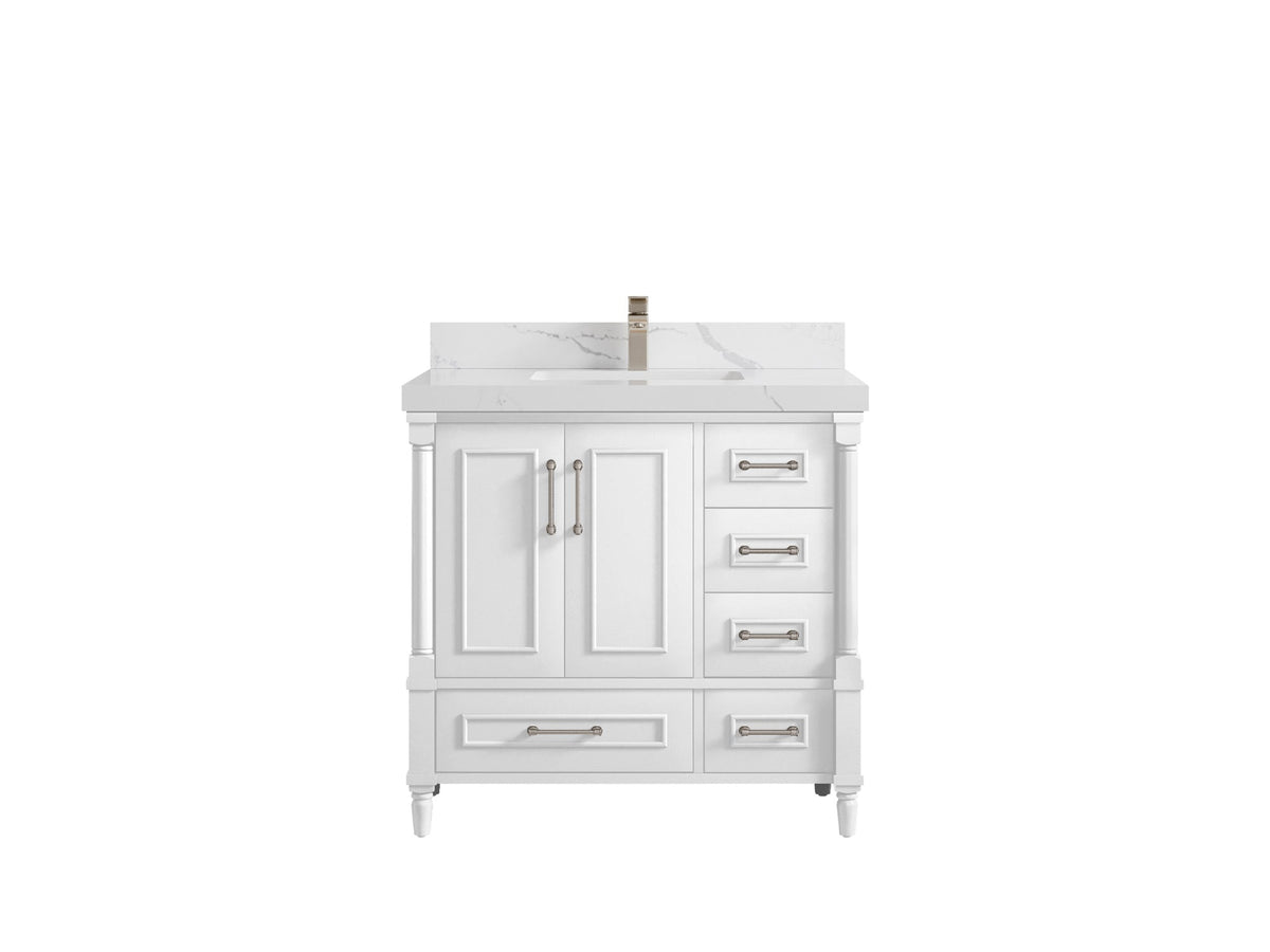 Aberdeen 36 in. W x 22 in. D Center Sink Bathroom Vanity - Willow Bath and Vanity